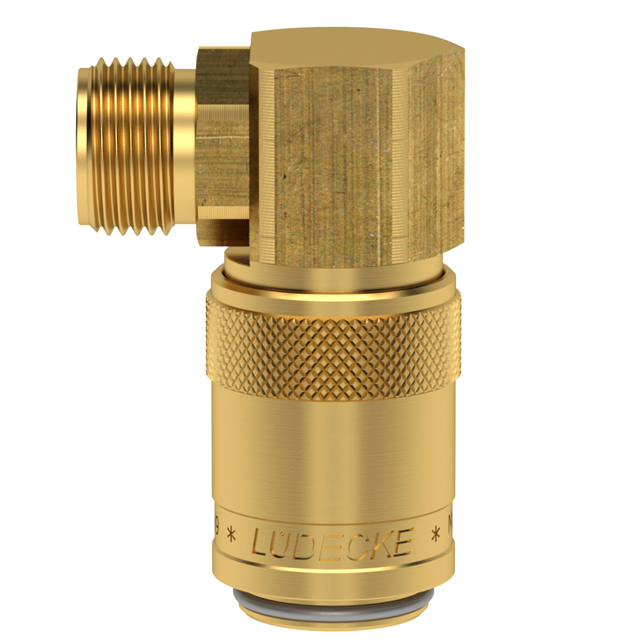 TEMPERIER-KUPPLUNG MIT VENTIL G 3/8" AG,MS58,DN9,90° TEMPERIER-KUPPLUNG MIT VENTIL G 3/8" AG,MS58,DN9,90°